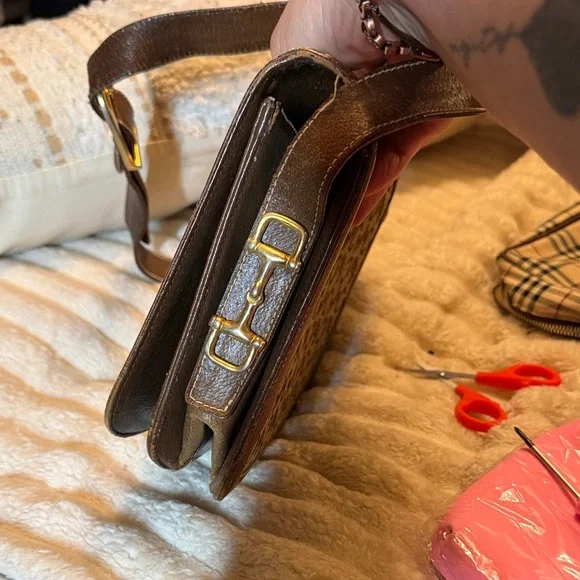 Vintage Céline Macadam Crossbody Bag | Authentic | Read Description - Picture 3 of 14